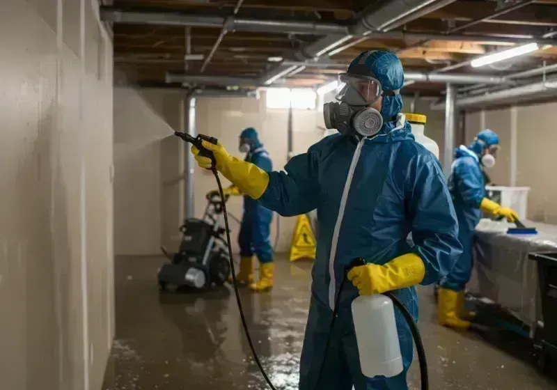 Basement Sanitization and Antimicrobial Treatment process in Northfield, KY